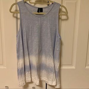 Anthropologie Blue Ombré Tank